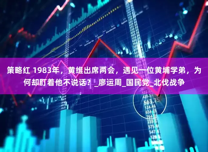 策略红 1983年，黄维出席两会，遇见一位黄埔学弟，为何却盯着他不说话？_廖运周_国民党_北伐战争