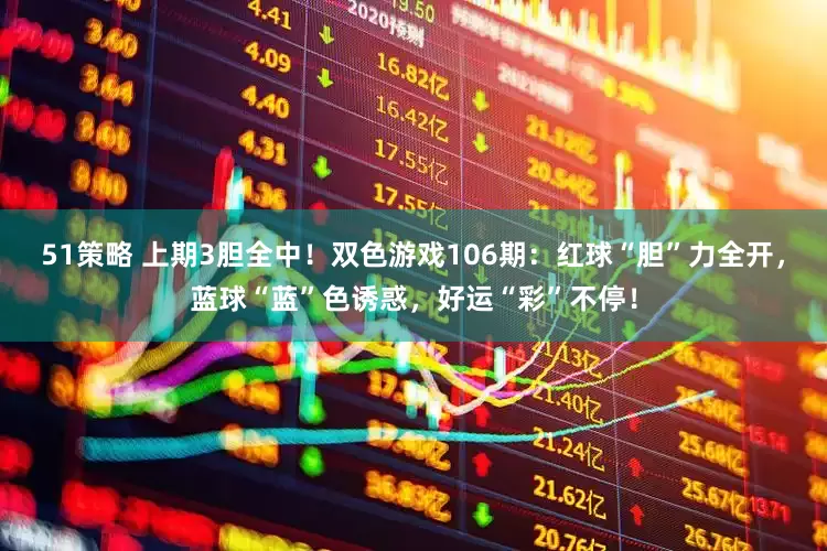 51策略 上期3胆全中！双色游戏106期：红球“胆”力全开，蓝球“蓝”色诱惑，好运“彩”不停！