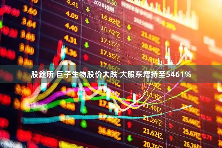 股鑫所 巨子生物股价大跌 大股东增持至5461%